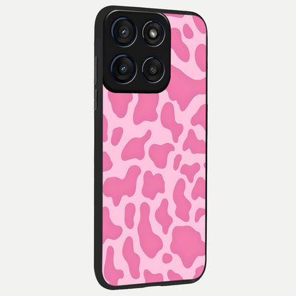  Pinkish Scenery back cover For Moto Edge 60 slim fit glass case with vibrant aesthetic design