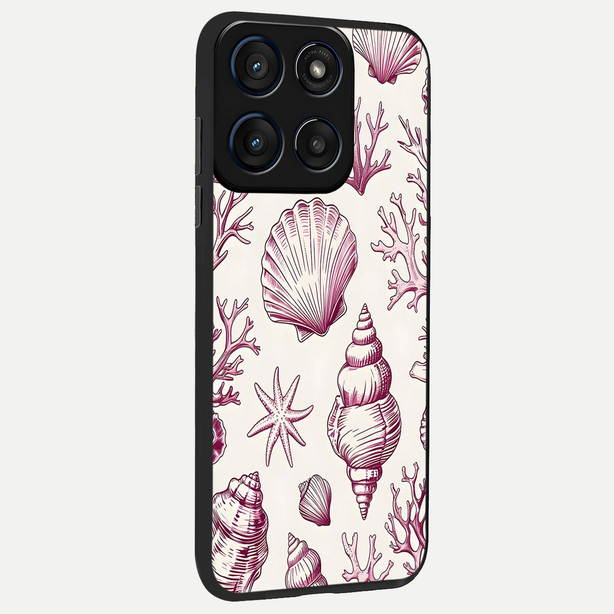  Pink Power Sparks back cover For Moto Edge 60 slim fit glass case with vibrant aesthetic design