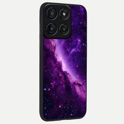  Purple Shade Sky back cover For Moto Edge 60 slim fit glass case with vibrant aesthetic design