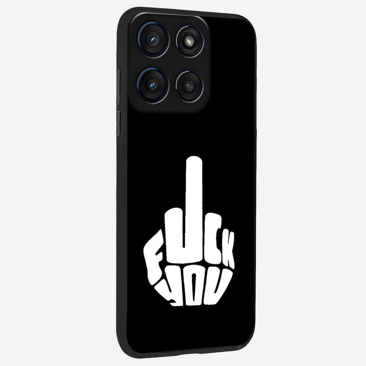  Rebel Mode On back cover For Moto Edge 60 slim fit glass case with vibrant aesthetic design