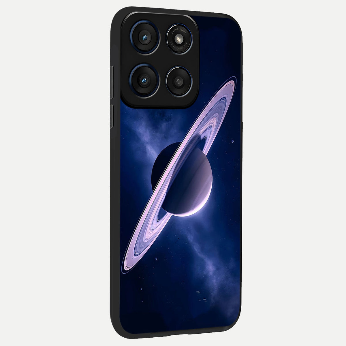  Saturn Ring Mystique back cover For Moto Edge 60 slim fit glass case with vibrant aesthetic design