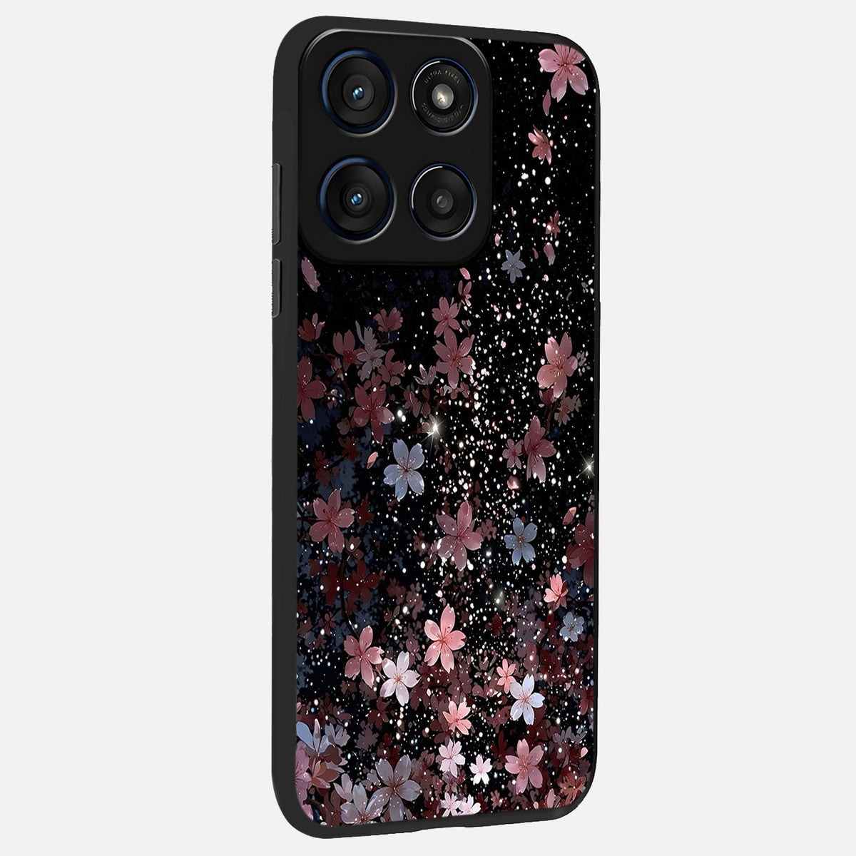  Starlit Flower Dreams back cover For Moto Edge 60 slim fit glass case with vibrant aesthetic design