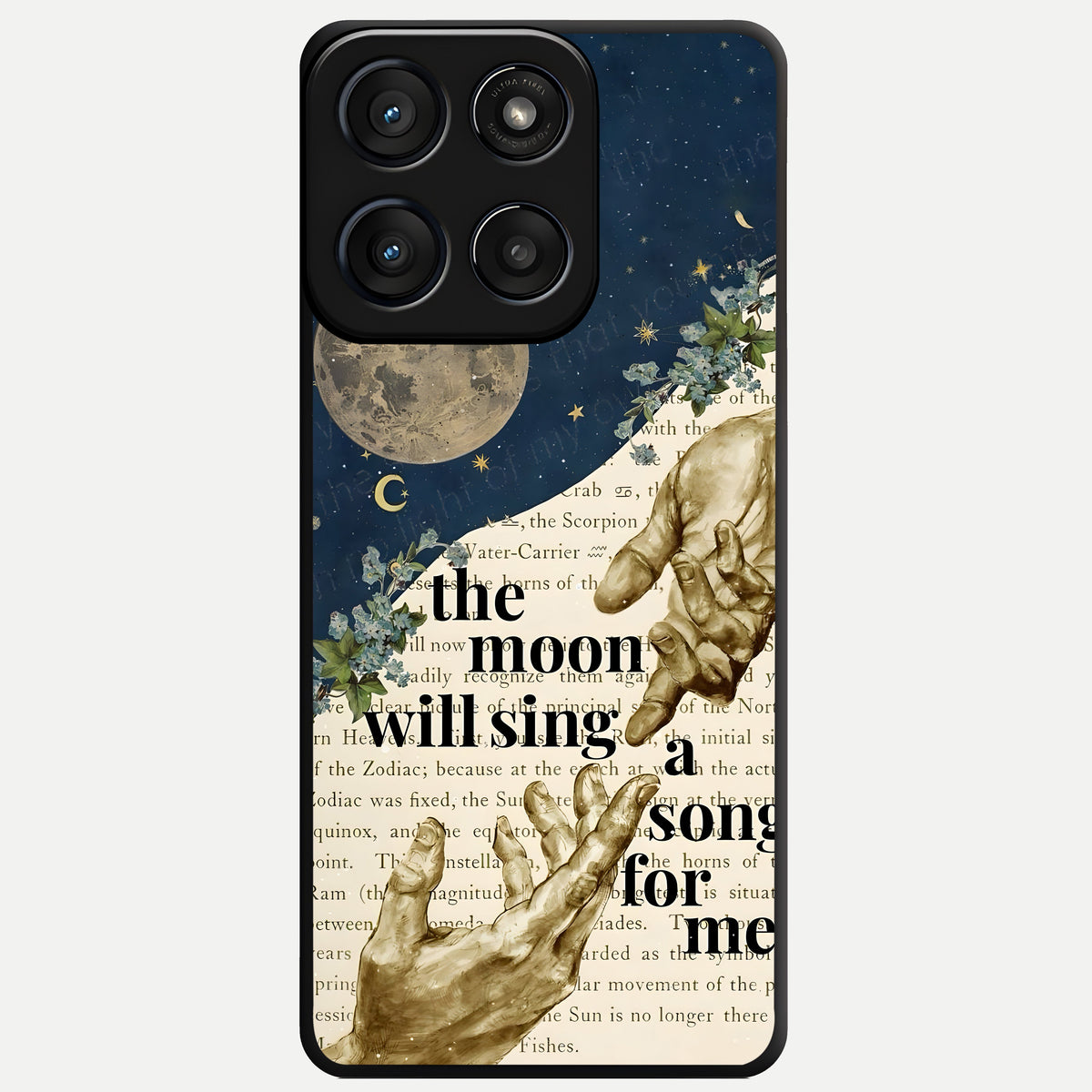  Aesthetic Divine Glass Case For Moto Edge 60 Fusion back cover – full design glossy printed glass finish