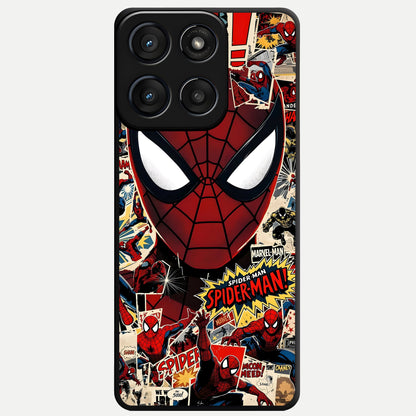  Aesthetic Wonder Spider Glass Case For Moto Edge 60 Fusion back cover – full design glossy printed glass finish