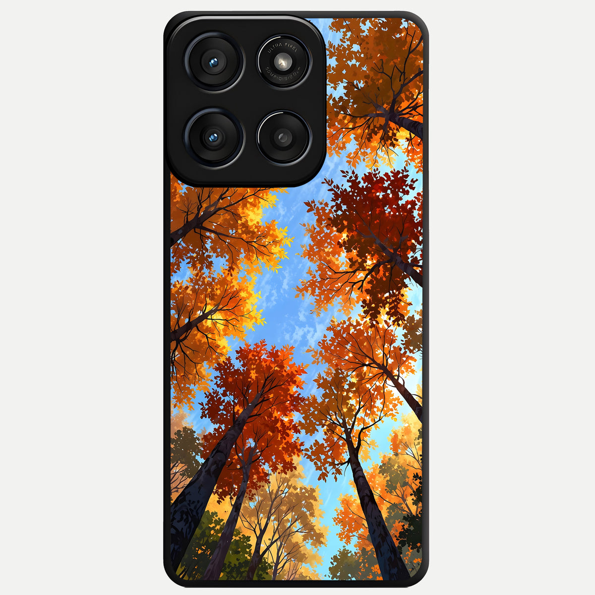  Autumn Sky Rise Glass Case For Moto Edge 60 Fusion back cover – full design glossy printed glass finish
