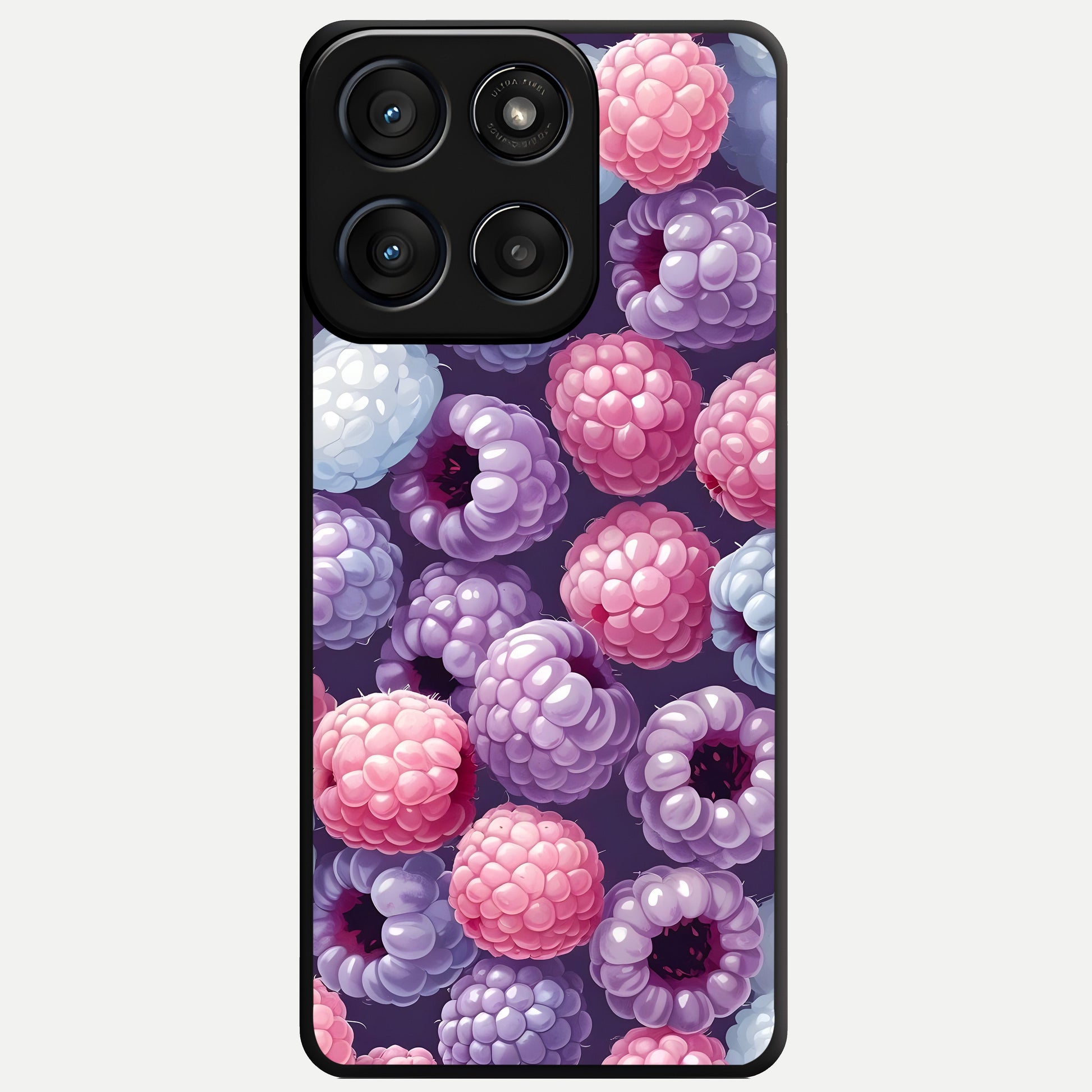  Berry Candy Pop Glass Case For Moto Edge 60 Fusion back cover – full design glossy printed glass finish