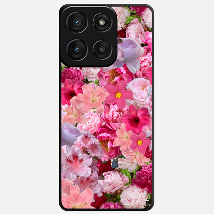  Bloom Crush Fantasy Glass Case For Moto Edge 60 Fusion back cover – full design glossy printed glass finish