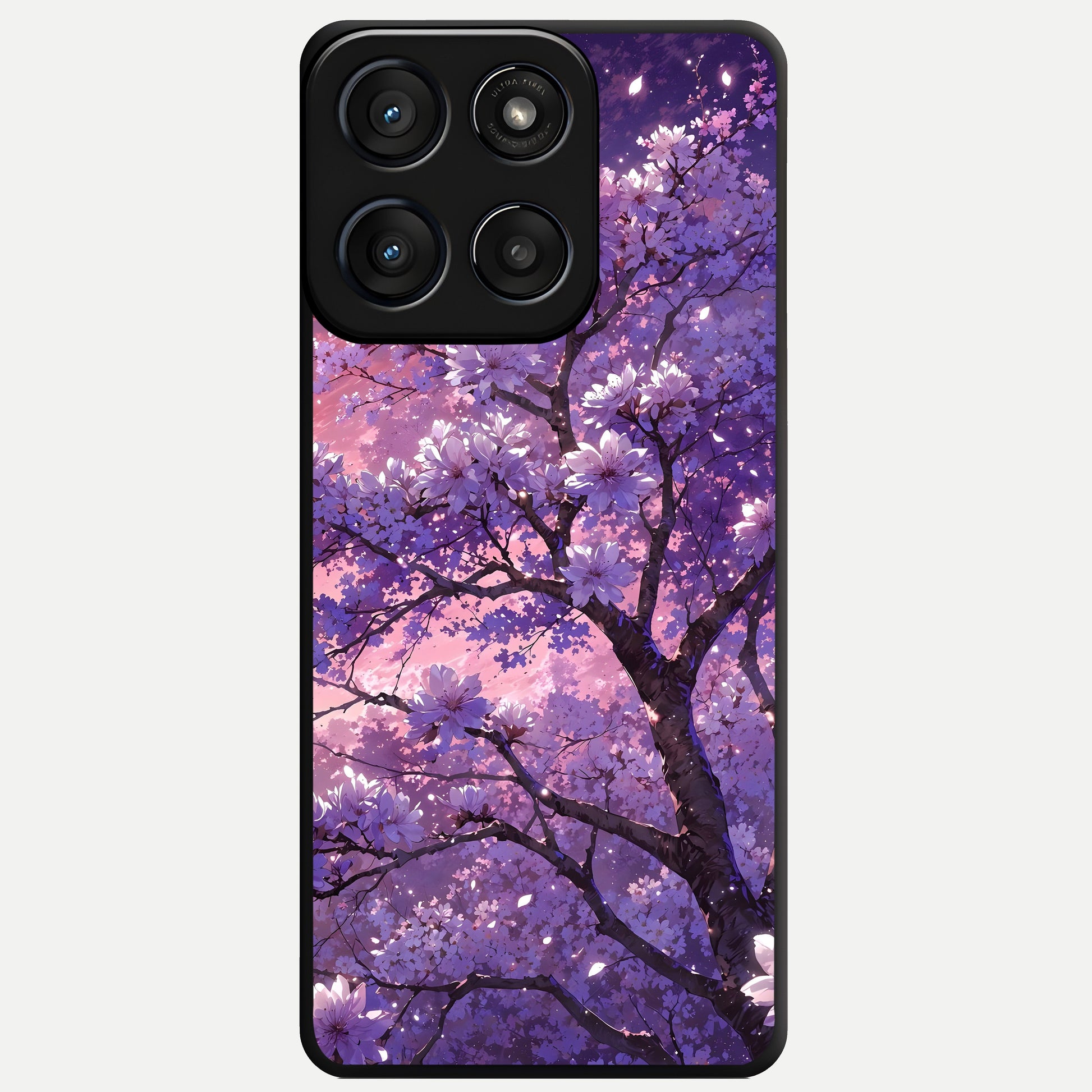  Blossom Tree Glass Case For Moto Edge 60 Fusion back cover – full design glossy printed glass finish