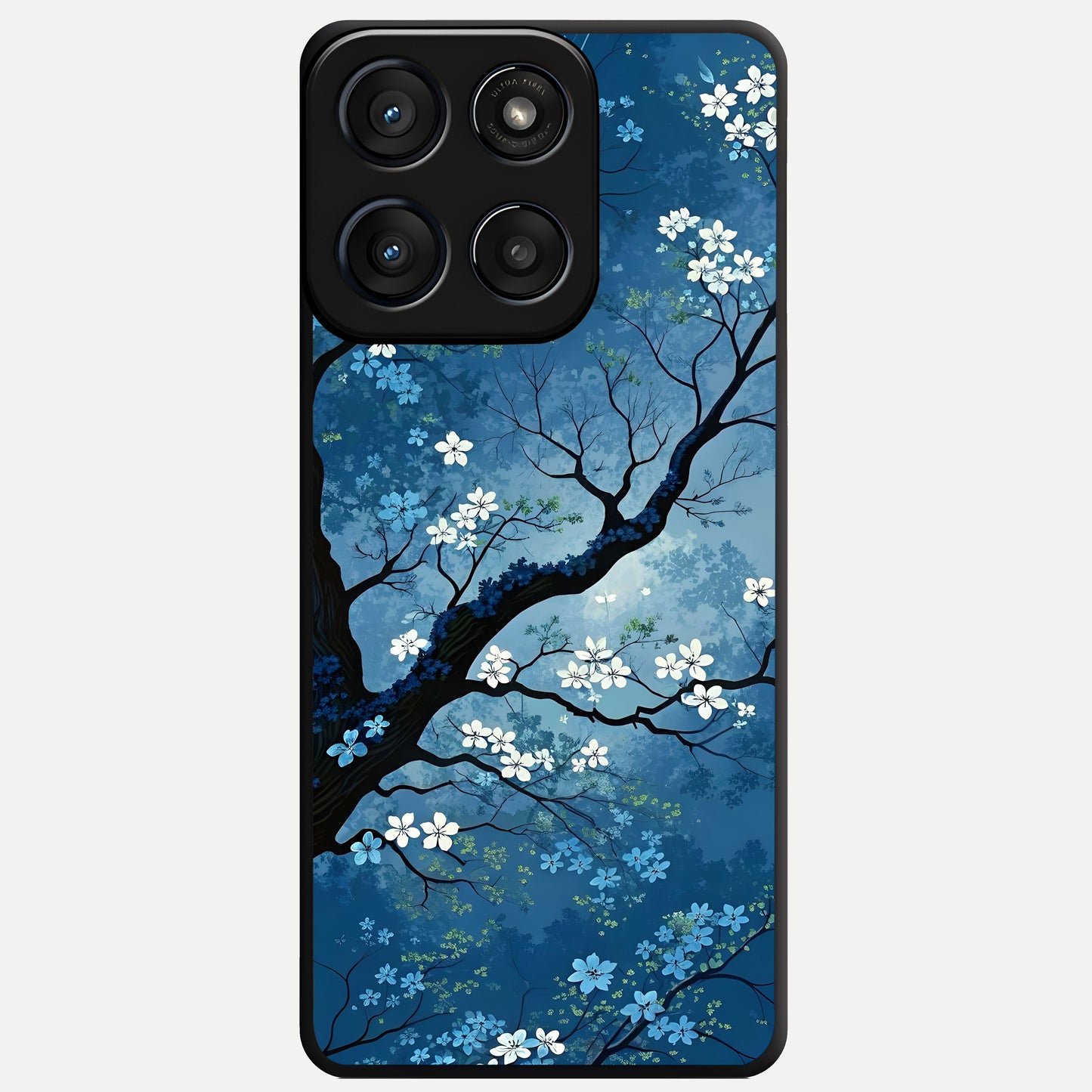  Blue Tree Serenity Glass Case For Moto Edge 60 Fusion back cover – full design glossy printed glass finish