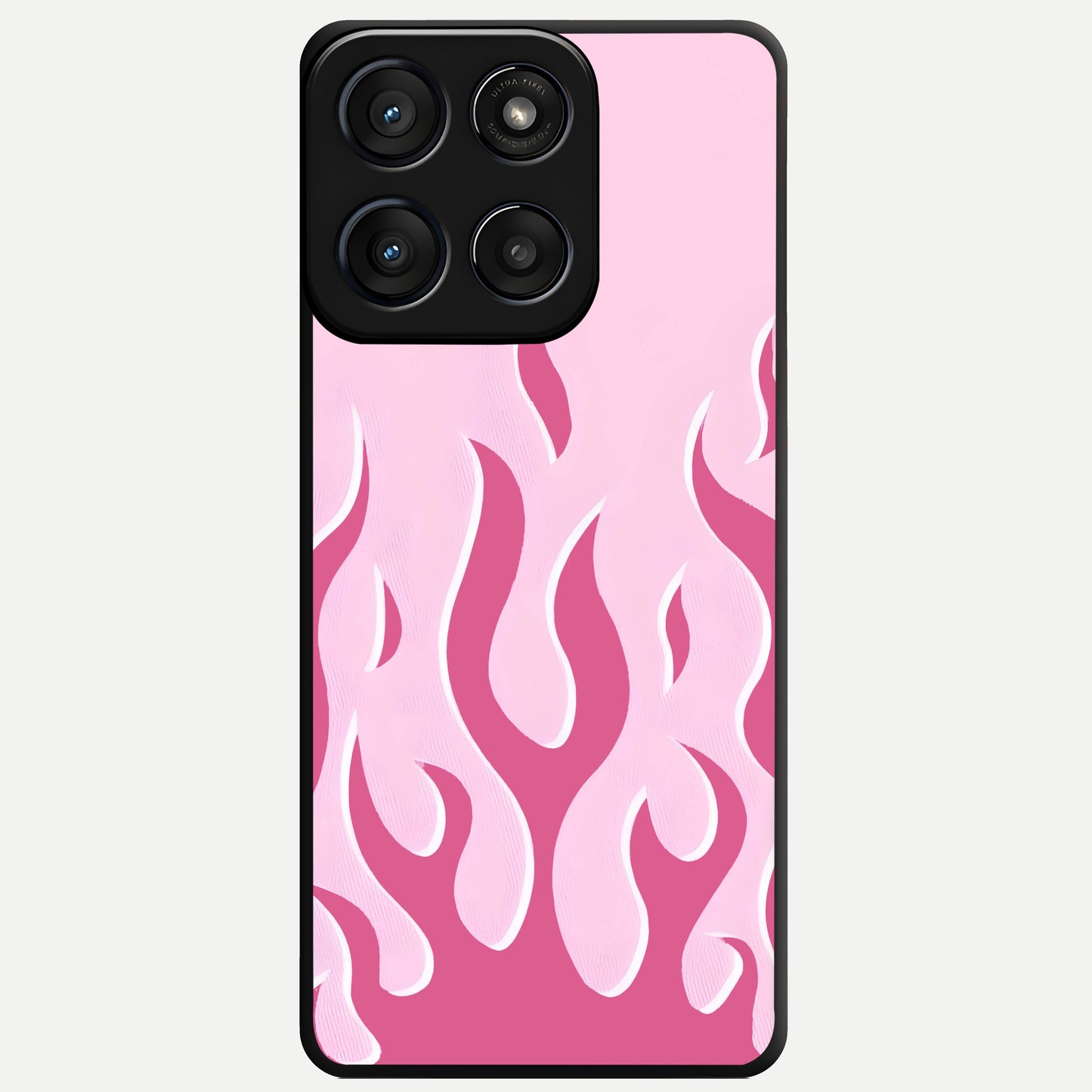  Blush Flame Energy Glass Case For Moto Edge 60 Fusion back cover – full design glossy printed glass finish