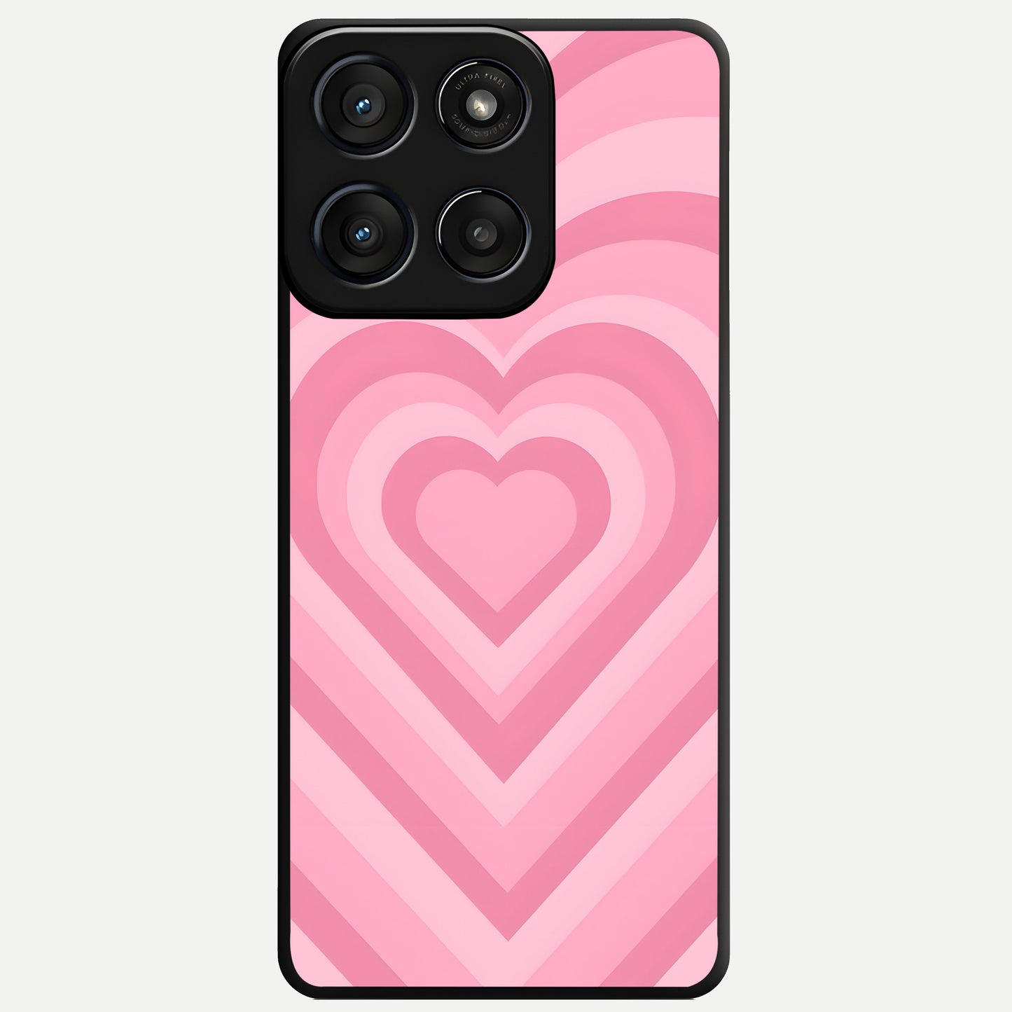  Blush Heart Waves Glass Case For Moto Edge 60 Fusion back cover – full design glossy printed glass finish