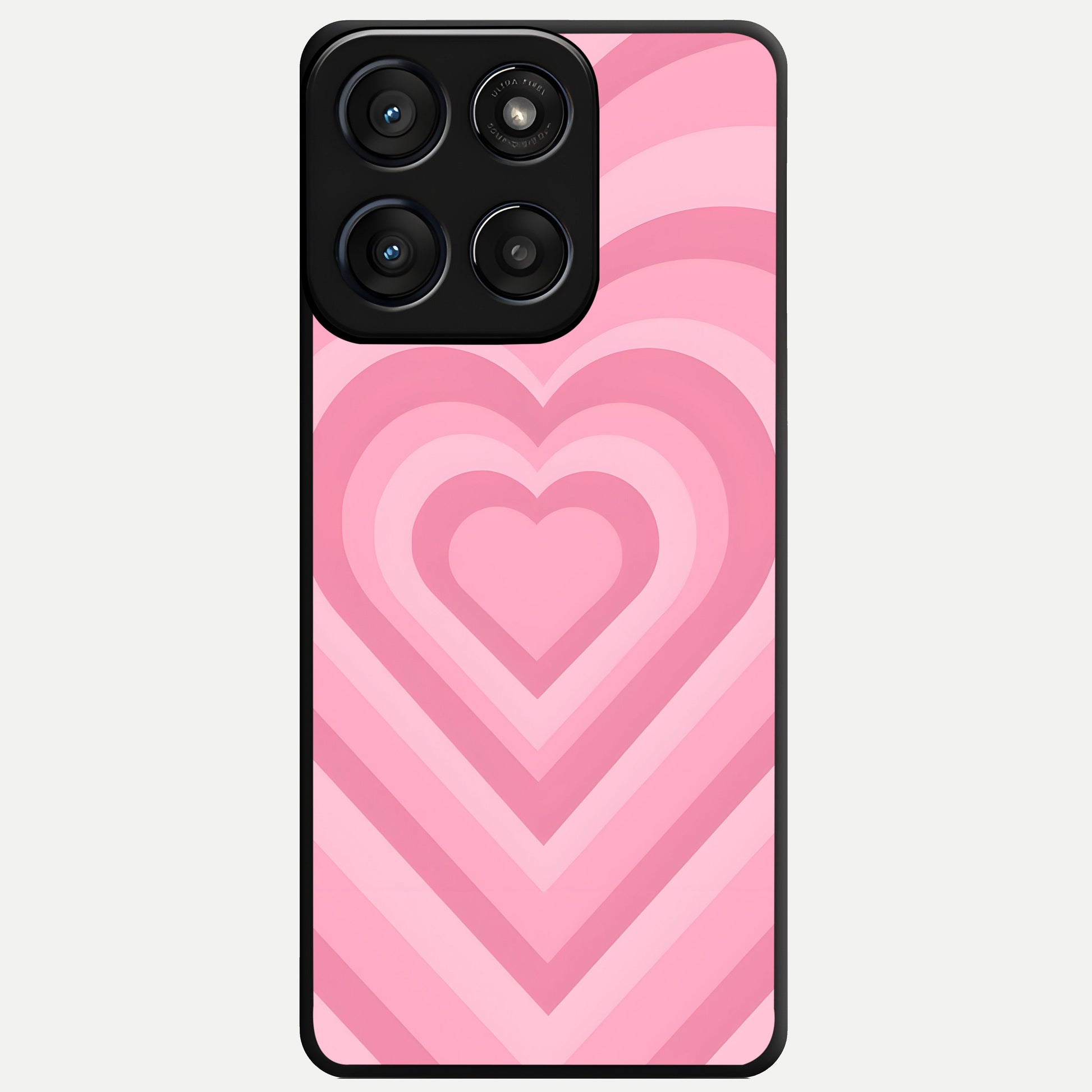  Blush Heart Waves Glass Case For Moto Edge 60 Fusion back cover – full design glossy printed glass finish
