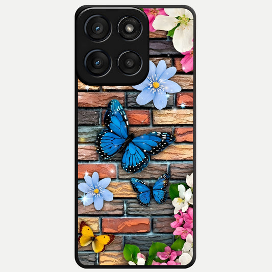  Brick Bloom Flight Glass Case For Moto Edge 60 Fusion back cover – full design glossy printed glass finish