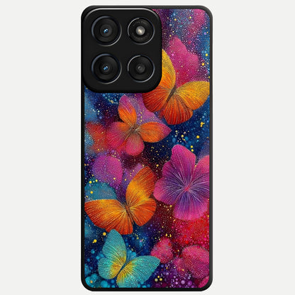  Butterfly Dream Mist Glass Case For Moto Edge 60 Fusion back cover – full design glossy printed glass finish