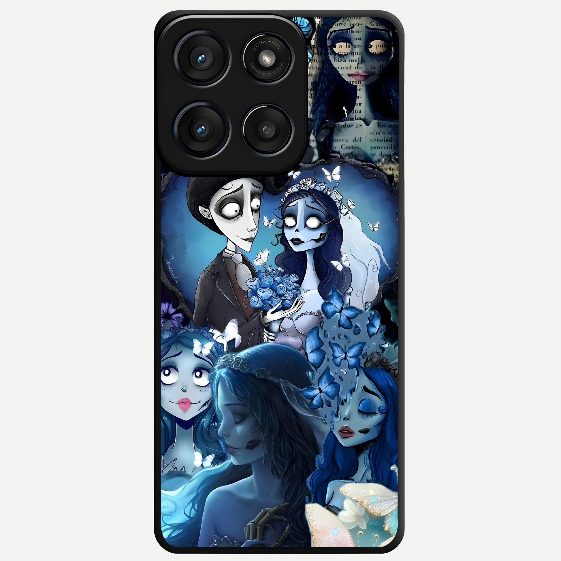  Butterfly Ghost Soul Glass Case For Moto Edge 60 Fusion back cover – full design glossy printed glass finish