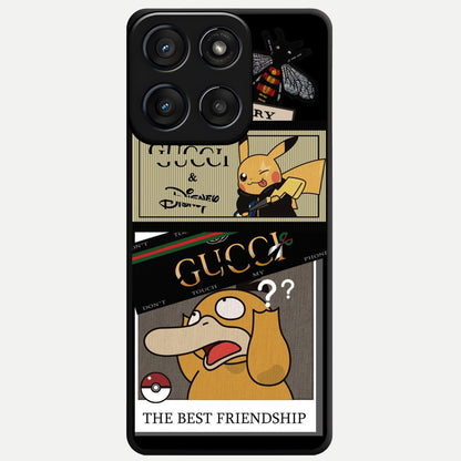  Cartoon Brand Play Mashup Glass Case For Moto Edge 60 Fusion back cover – full design glossy printed glass finish