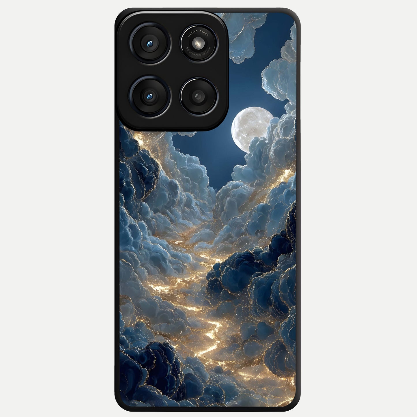  Celestial Cloud Road Glass Case For Moto Edge 60 Fusion back cover – full design glossy printed glass finish