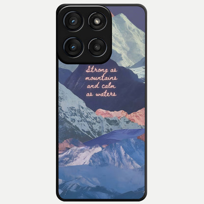  Celestial Mountain Calm Glass Case For Moto Edge 60 Fusion back cover – full design glossy printed glass finish