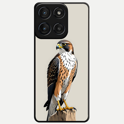  Clever Eagle Glass Case For Moto Edge 60 Fusion back cover – full design glossy printed glass finish
