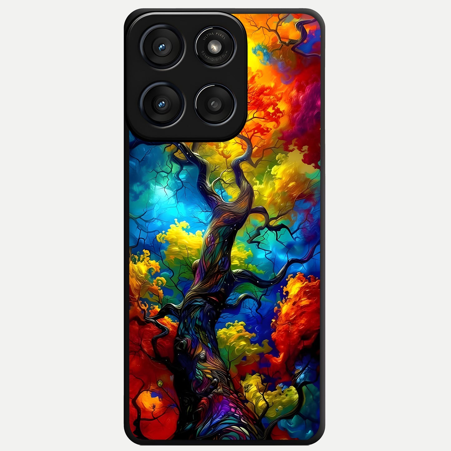  Colorful Soda Bottles Glass Case For Moto Edge 60 Fusion back cover – full design glossy printed glass finish