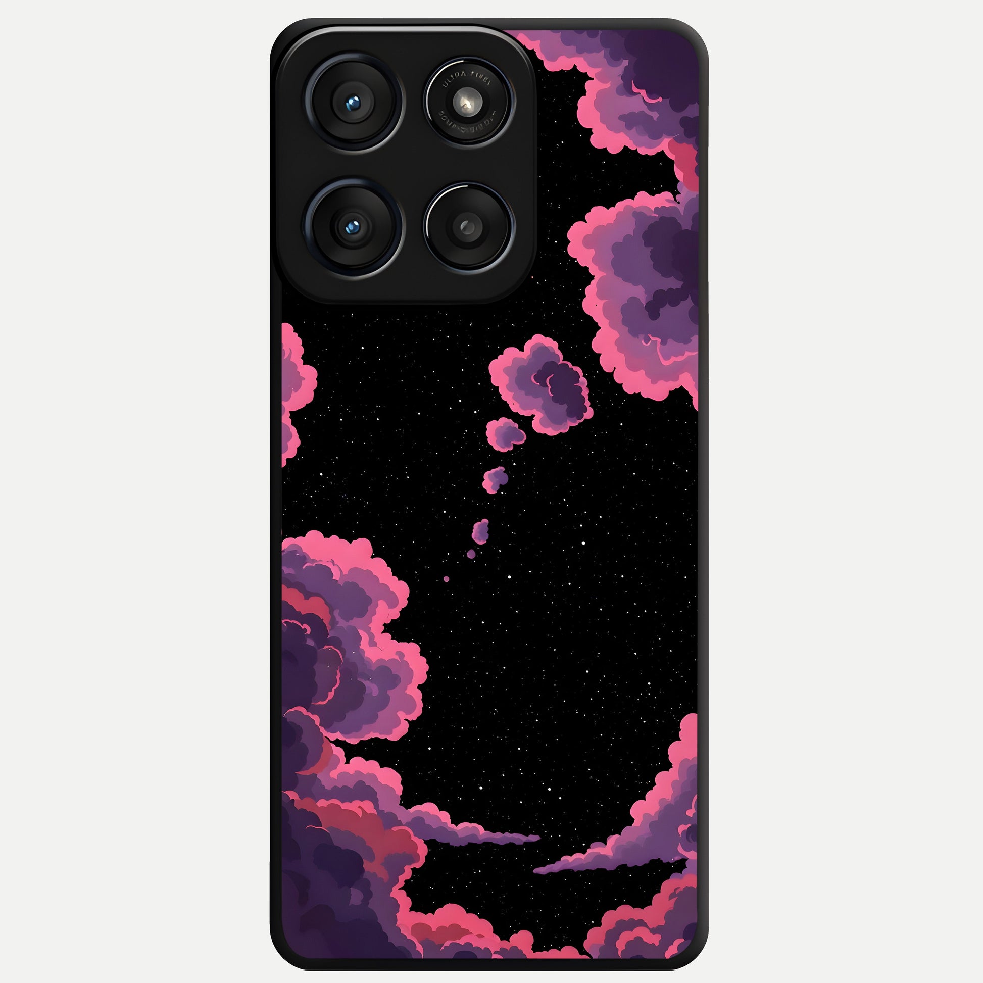  Cosmic Cloud Journey Glass Case For Moto Edge 60 Fusion back cover – full design glossy printed glass finish