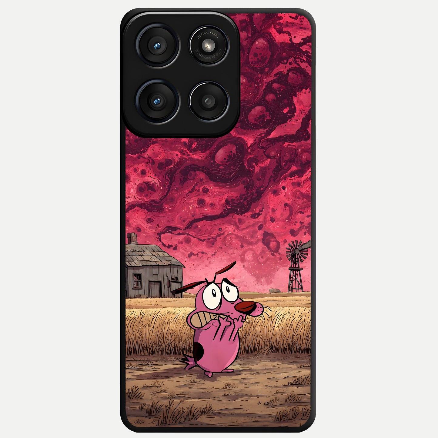  Courage Under Sky Glass Case For Moto Edge 60 Fusion back cover – full design glossy printed glass finish