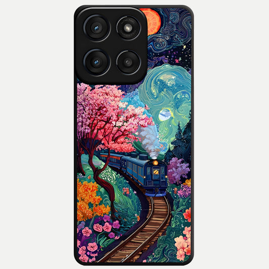  Digital Art Glass Case For Moto Edge 60 Fusion back cover – full design glossy printed glass finish