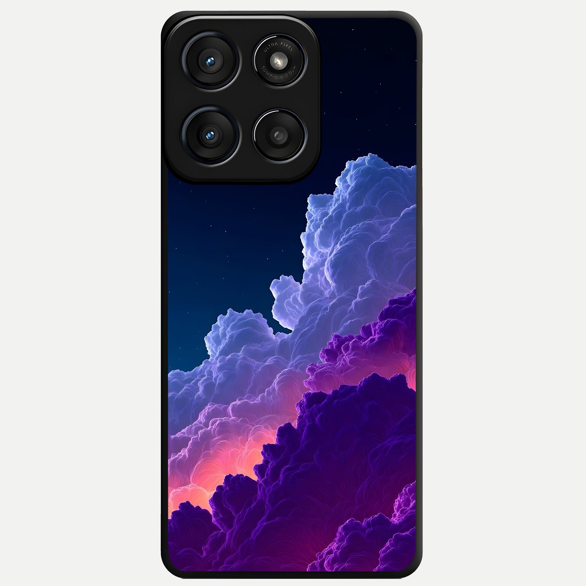 Dreamy Cloud Skies Glass Case For Moto Edge 60 Fusion back cover – full design glossy printed glass finish