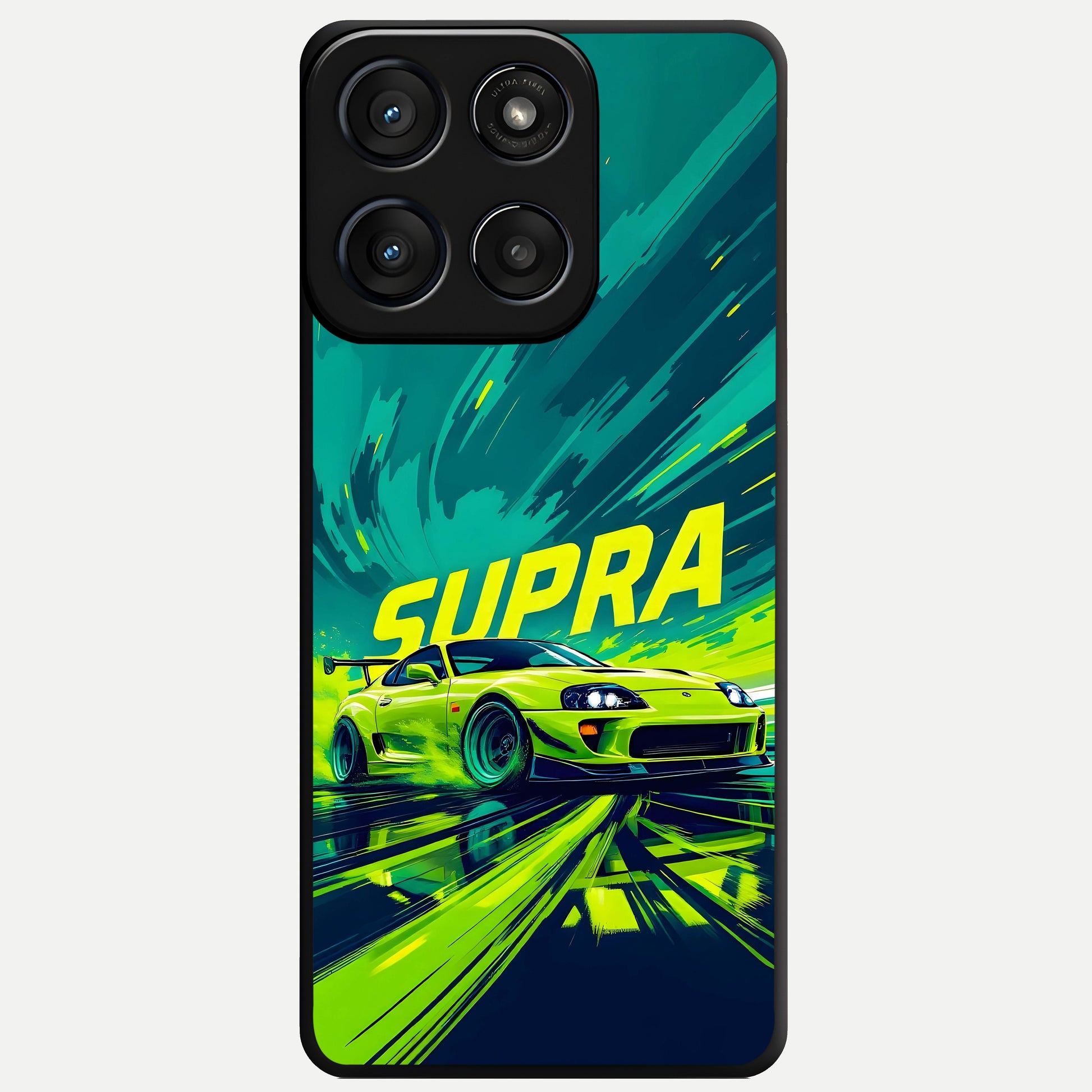  Electric Supra Thunder Glass Case For Moto Edge 60 Fusion back cover – full design glossy printed glass finish