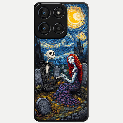  Eternal Night Love Glass Case For Moto Edge 60 Fusion back cover – full design glossy printed glass finish