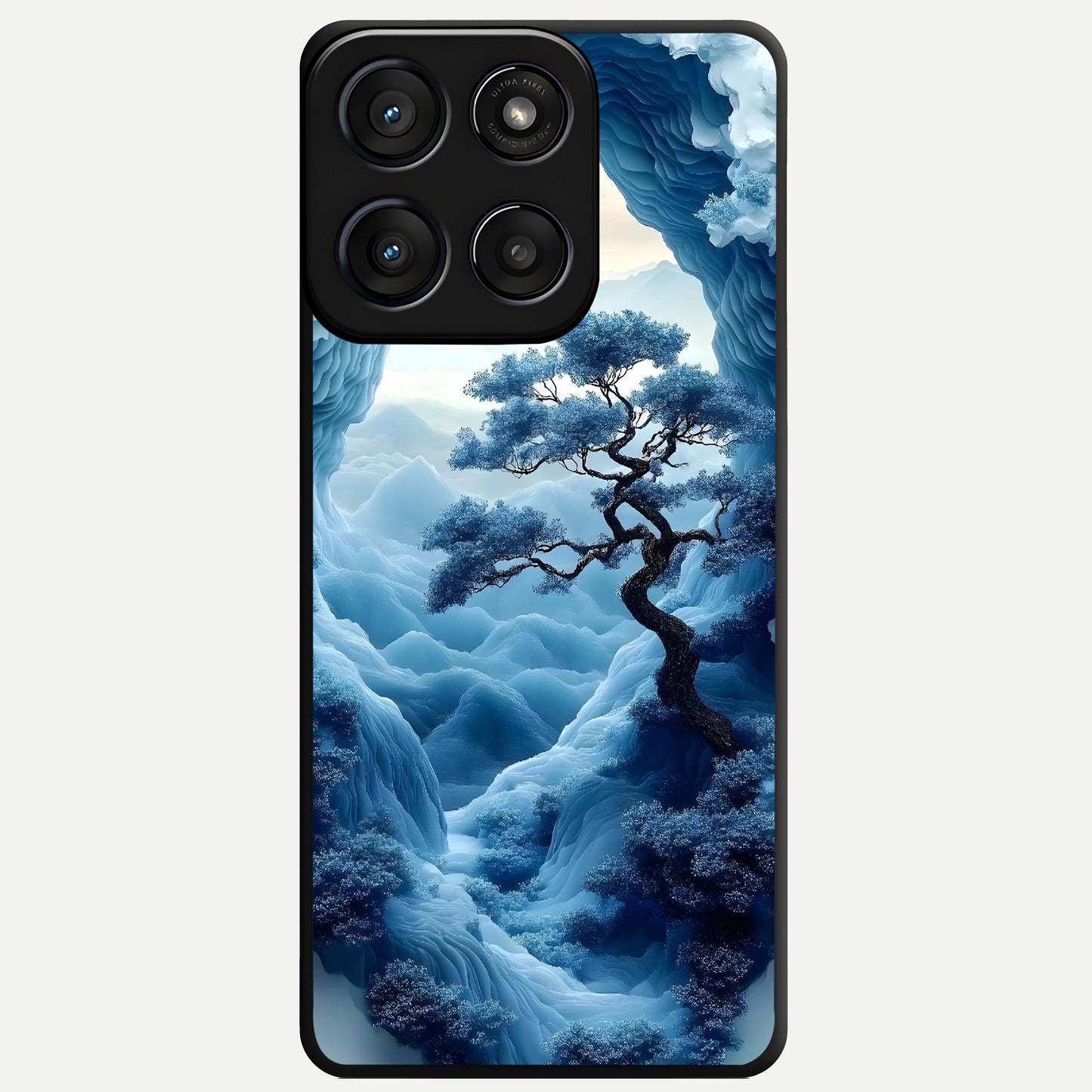  Frozen Serenity Gate Glass Case For Moto Edge 60 Fusion back cover – full design glossy printed glass finish
