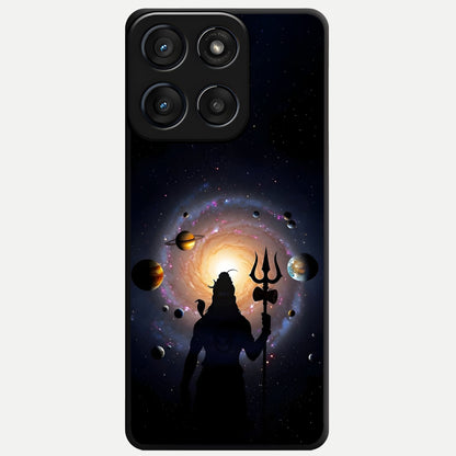  Galactic Shiva Vision Glass Case For Moto Edge 60 Fusion back cover – full design glossy printed glass finish