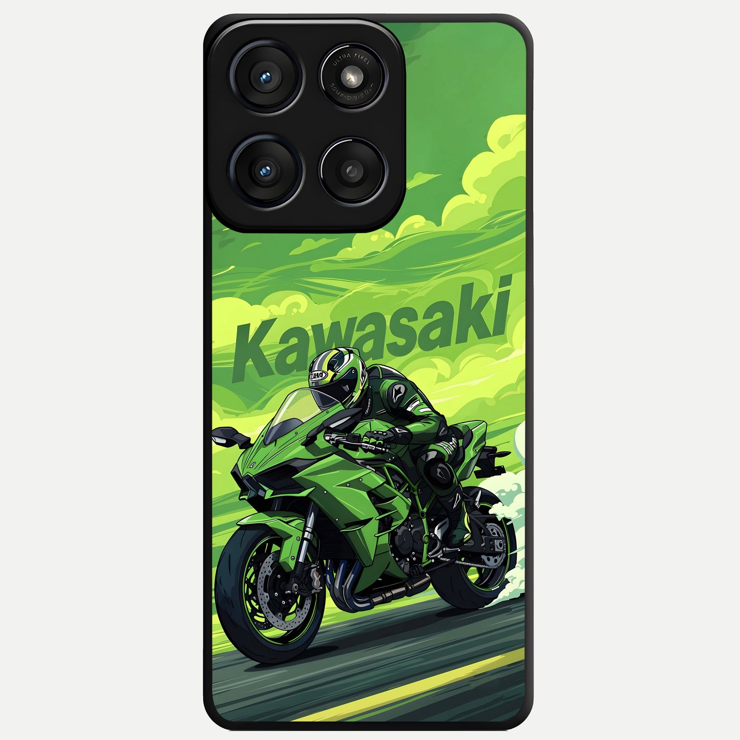  Greenery Sky Glass Case For Moto Edge 60 Fusion back cover – full design glossy printed glass finish