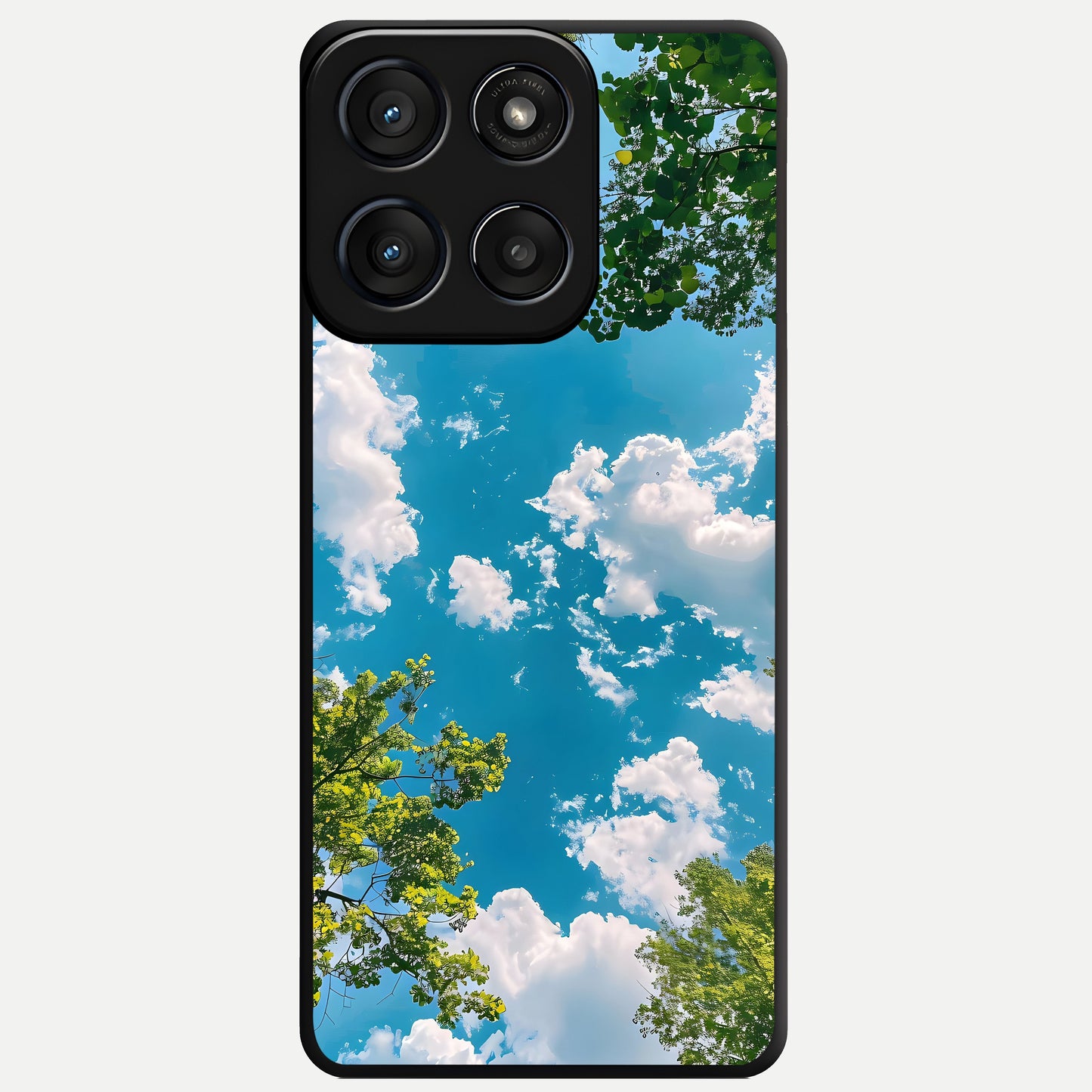 Green Moon Energy Glass Case For Moto Edge 60 Fusion back cover – full design glossy printed glass finish