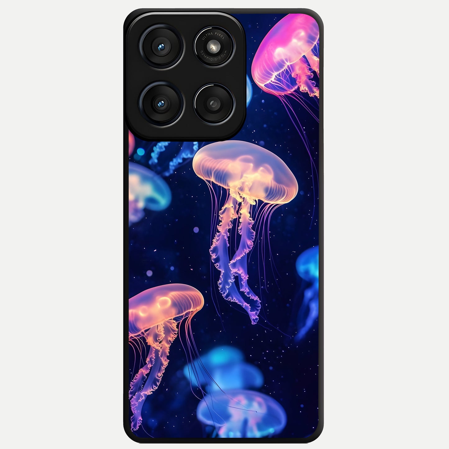  Jellyfish Pattern Glass Case For Moto Edge 60 Fusion back cover – full design glossy printed glass finish