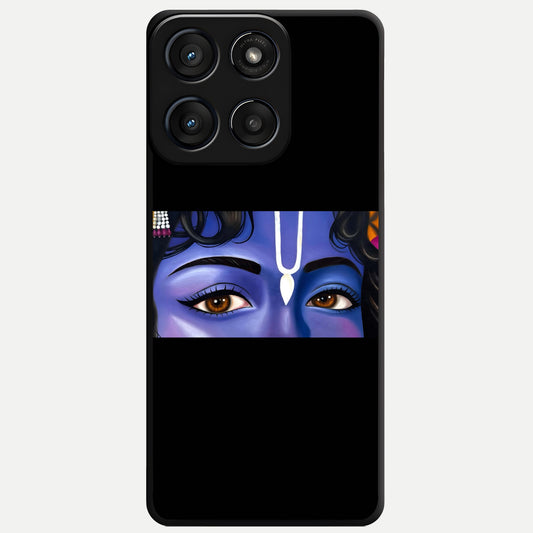  Krishna Eye Glass Case For Moto Edge 60 Fusion back cover – full design glossy printed glass finish