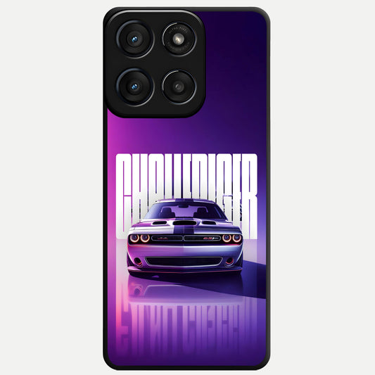  Midnight Muscle Ride Glass Case For Moto Edge 60 Fusion back cover – full design glossy printed glass finish