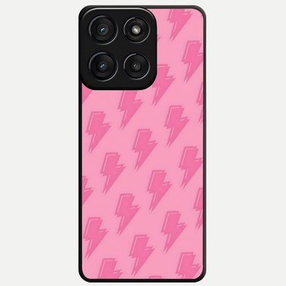  Pink Moo Magic Glass Case For Moto Edge 60 Fusion back cover – full design glossy printed glass finish