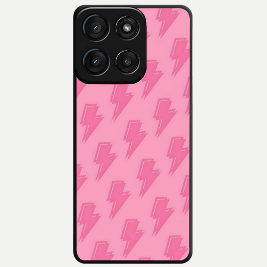  Pink Moo Magic Glass Case For Moto Edge 60 Fusion back cover – full design glossy printed glass finish