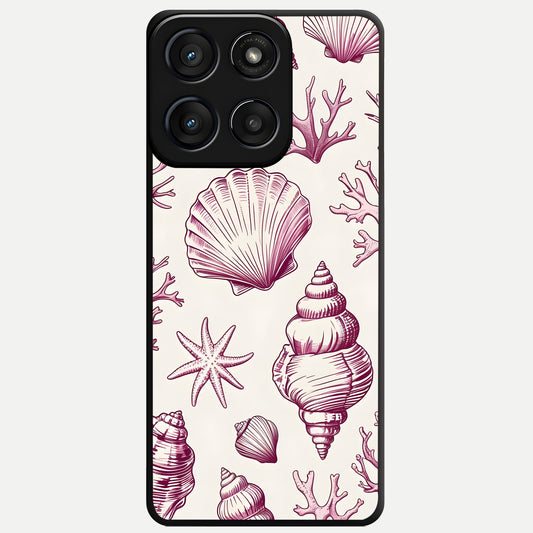  Pink Power Sparks Glass Case For Moto Edge 60 Fusion back cover – full design glossy printed glass finish
