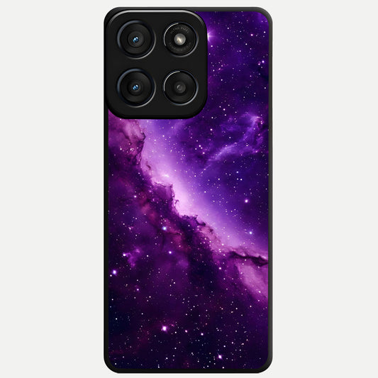  Purple Shade Sky Glass Case For Moto Edge 60 Fusion back cover – full design glossy printed glass finish
