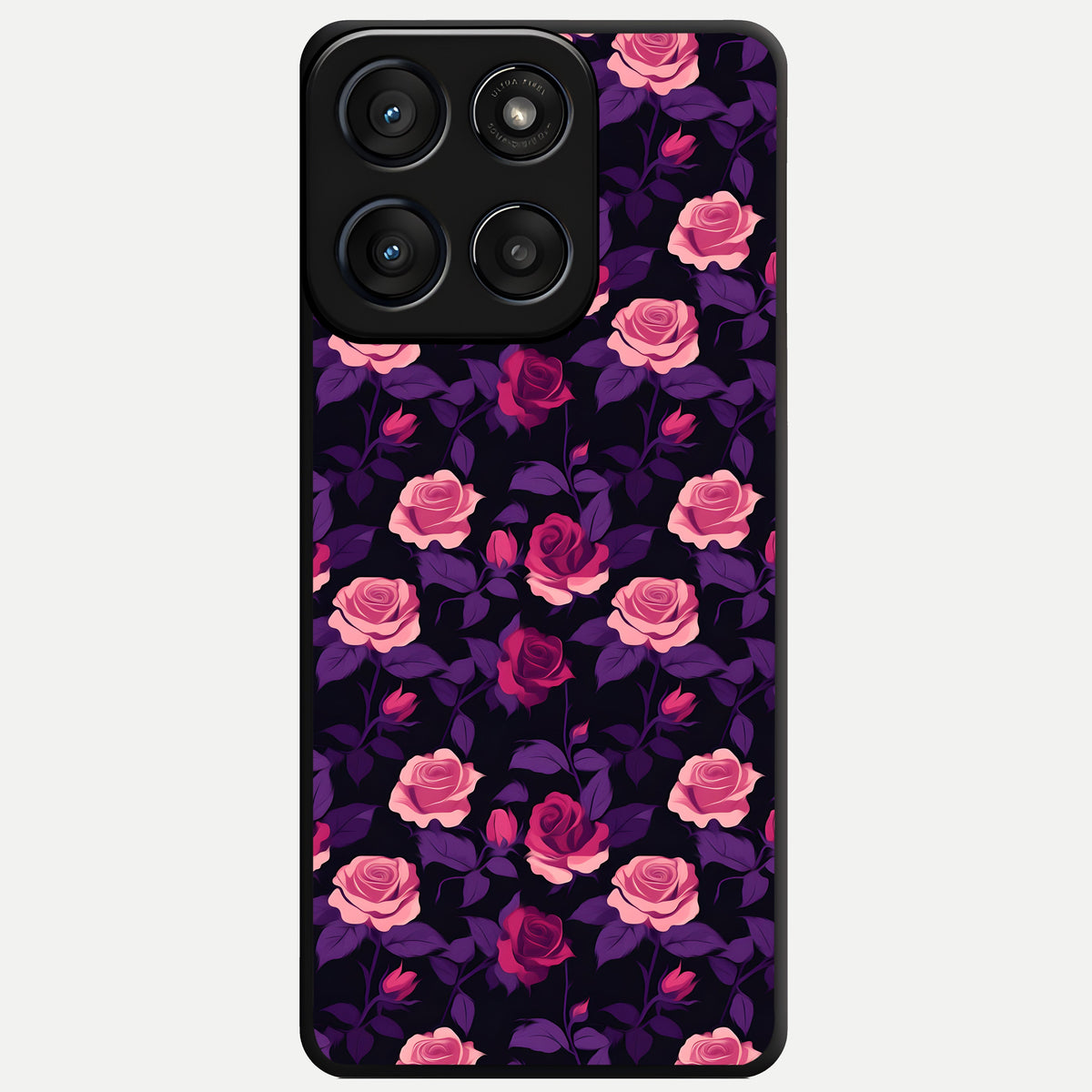  Rose Garden Twilight Glass Case For Moto Edge 60 Fusion back cover – full design glossy printed glass finish