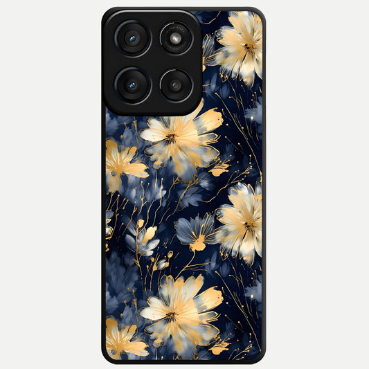  Royal Petal Dream Glass Case For Moto Edge 60 Fusion back cover – full design glossy printed glass finish