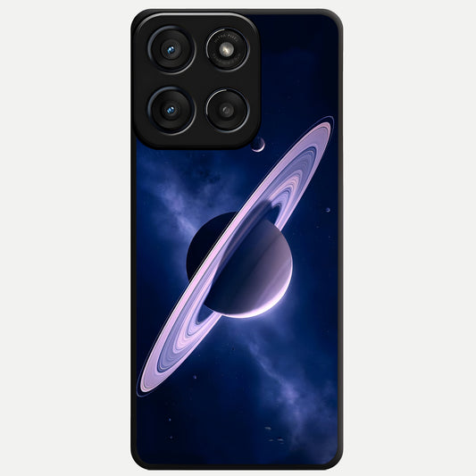  Saturn Ring Mystique Glass Case For Moto Edge 60 Fusion back cover – full design glossy printed glass finish