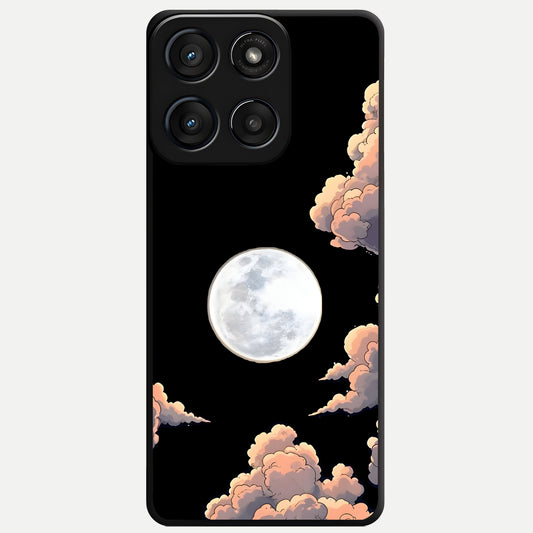  Shade Cloud Moon Glass Case For Moto Edge 60 Fusion back cover – full design glossy printed glass finish