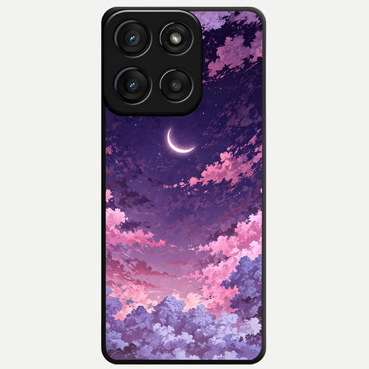  Sky Drift Clouds Glass Case For Moto Edge 60 Fusion back cover – full design glossy printed glass finish