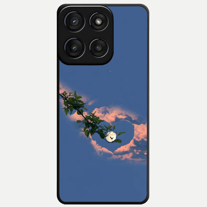  Sky Under Tree Glass Case For Moto Edge 60 Fusion back cover – full design glossy printed glass finish