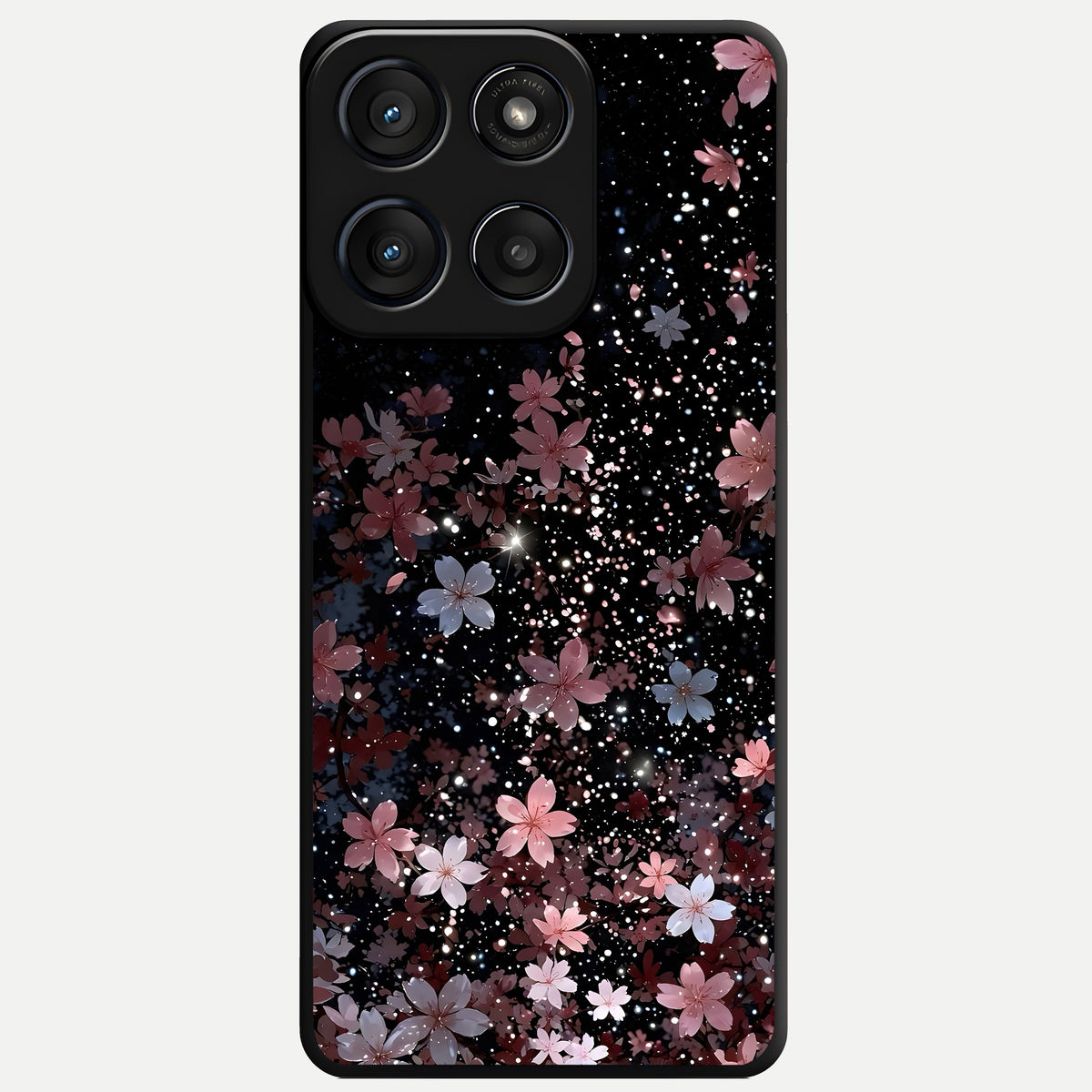  Starlit Flower Dreams Glass Case For Moto Edge 60 Fusion back cover – full design glossy printed glass finish