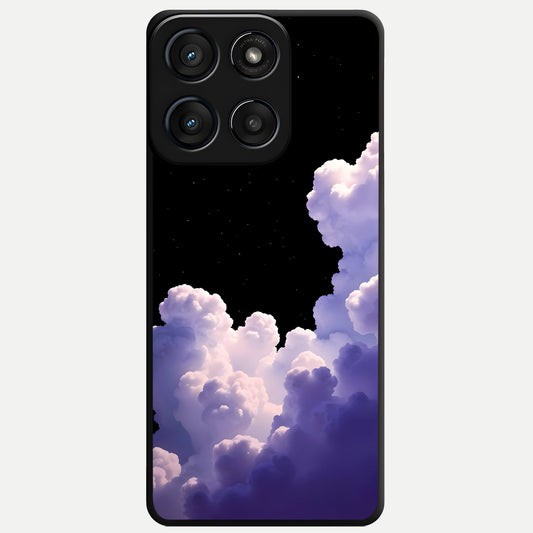  Starlit Night Whispers Glass Case For Moto Edge 60 Fusion back cover – full design glossy printed glass finish