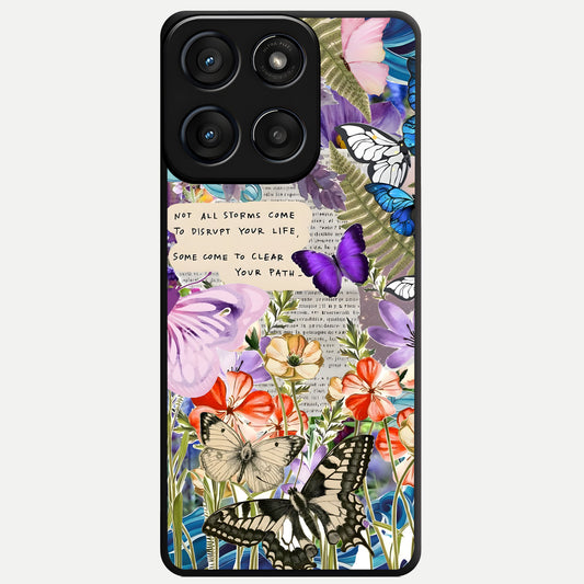  Storm Path Bloom Glass Case For Moto Edge 60 Fusion back cover – full design glossy printed glass finish